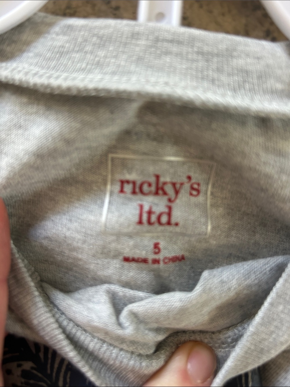 Surf Rider Grey & Blue Kids Matching Set - Picture 3 of 4
